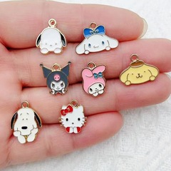 漫画かわいいメロディークロミ DIY 手作りジュエリーアクセサリー合金オイルドリップペンダントイヤリングイヤリングジュエリー