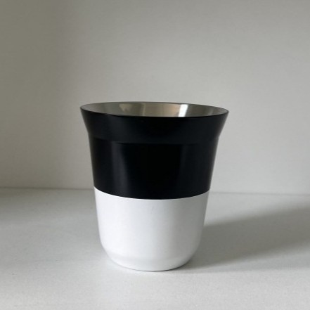 Transfronterizo 304 tazas de acero inoxidable tazas de café de doble capa de aislamiento térmico tazas de té de pequeña capacidad portátiles de aislamiento térmico portátiles