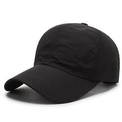 Factory wholesale caps men's spring and summer perforated hollow baseball cap women's Korean sun protection hat breathable duckbill cap 