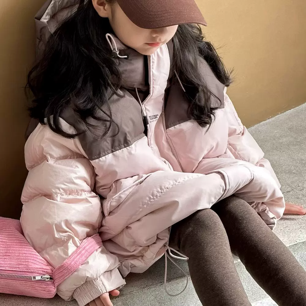 女童冬装2025新款大品牌儿童羽绒服宽松洋气中大童白鸭绒保暖外套