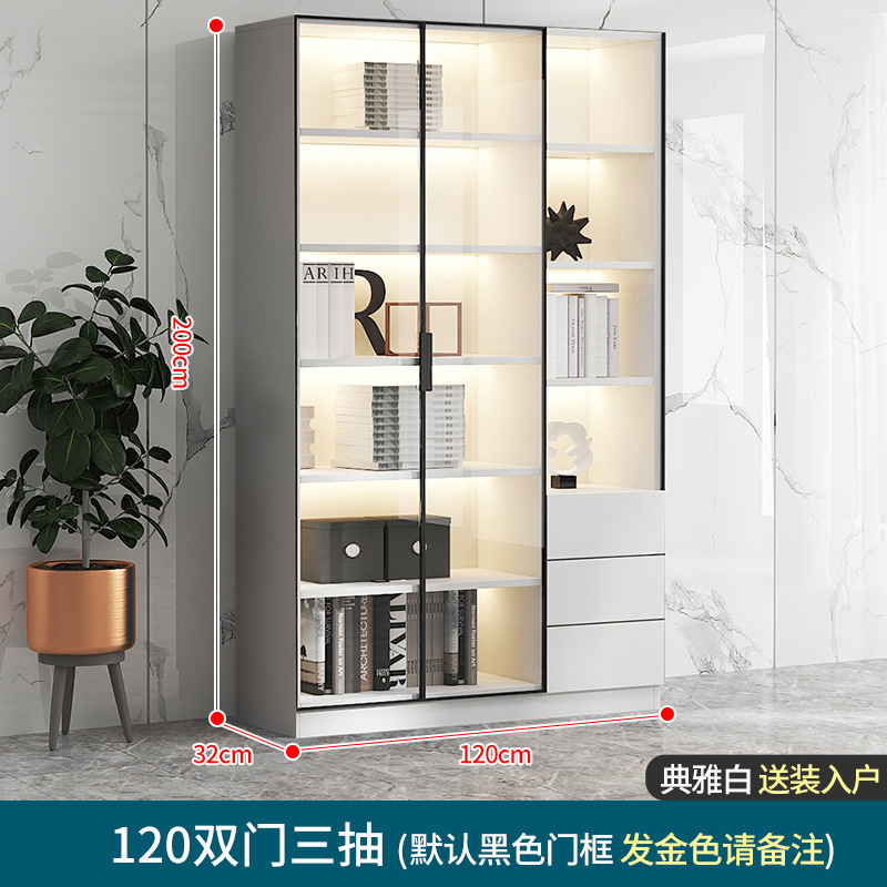 120cm 양문형 서랍 3개 [우아한 흰색, 집까지 배송]