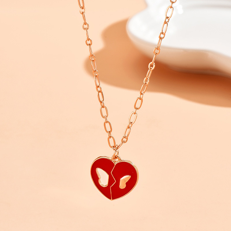 1 Piece Fashion Heart Shape Alloy Plating Womenu0027S Pendant Necklace