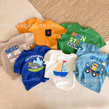 低价童装夏季女童卡通短袖t恤厂家直销 儿童T恤地摊1688五元货源