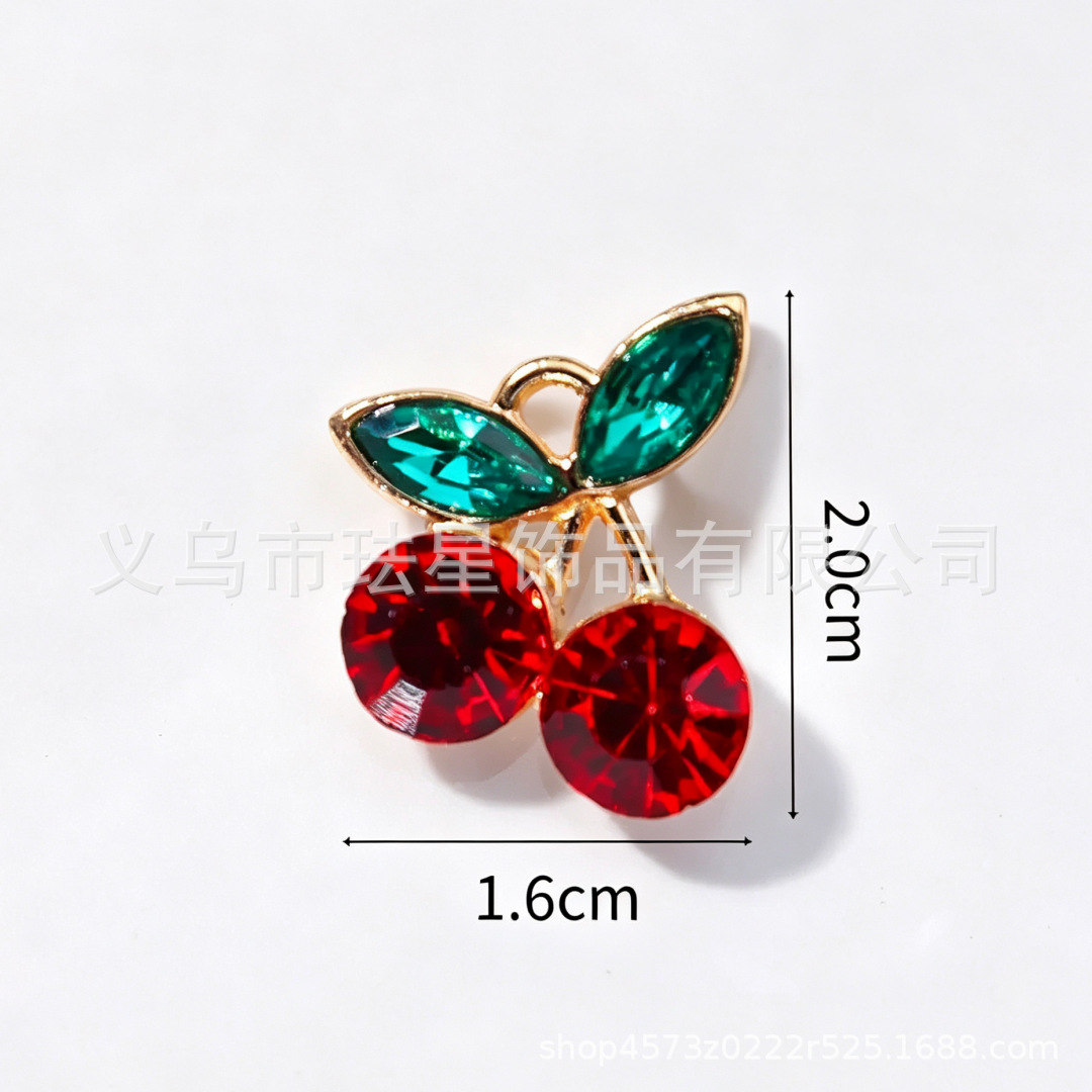 Colgante de frutas de aleación con gota de aceite, DIY pulseras y pendientes image 72
