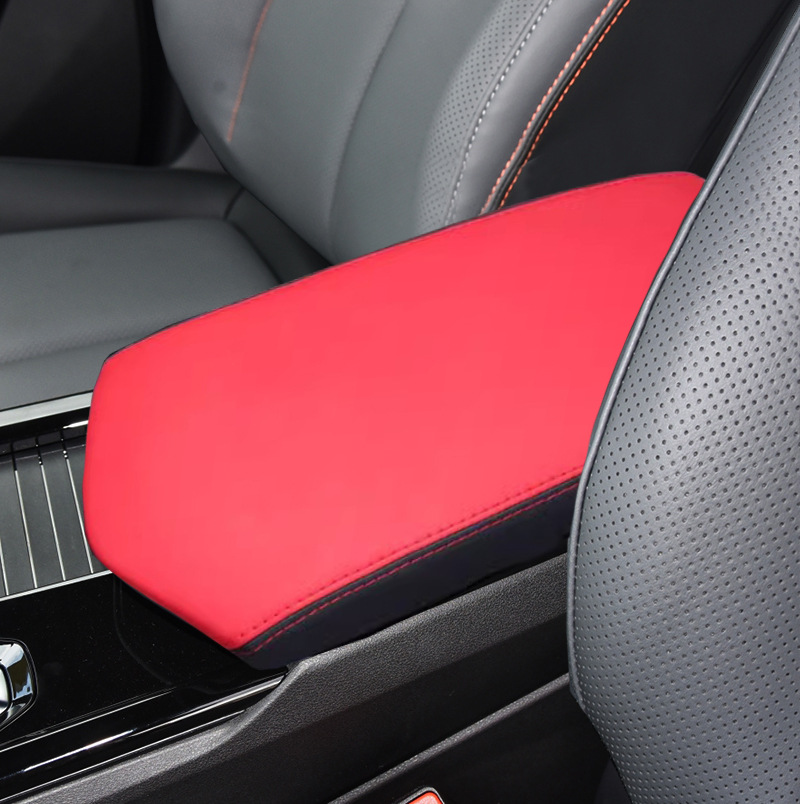 Armrest Box Cover, Geely Armrest box - 23-boyue-cool-red-and-black-without-logo