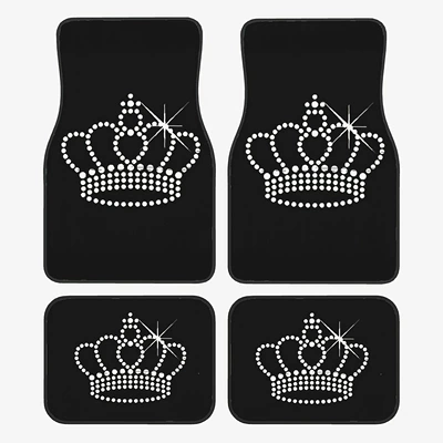 American-Style Car Floor Mats, Four-Piece, Avtomobil döşəmə paspasları - msi-8-3344cm-back-row-two-piece-package-crystal-velvet