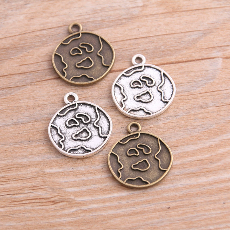 Metal accessory with accessories, pendant, space astronaut, 2 colors, handmade