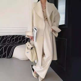 2023新款双面羊绒羊毛大衣女秋冬大嫂款韩版中长款毛呢外套女装