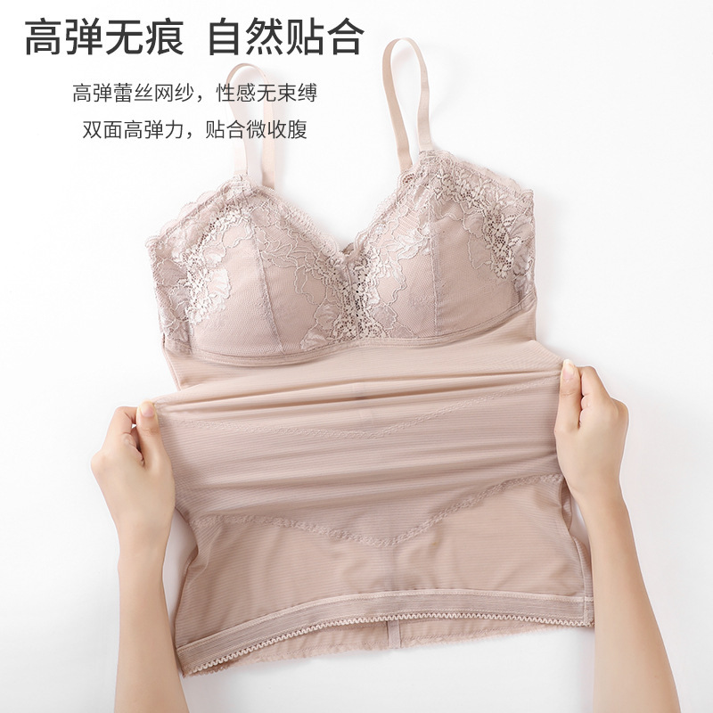 Dalian Factory Spot Black Bandage Spring & Fall Breathable Lace Mesh Large Size Push-Up Bra Free Bra Body Shaping Back