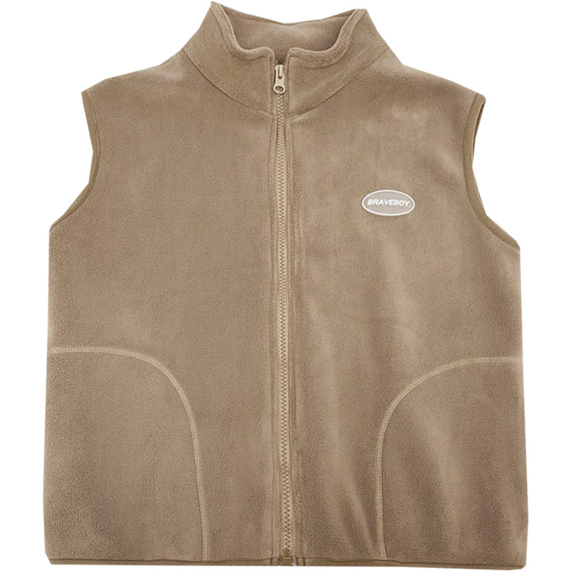 Chaleco Polar para niños de Haima, otoño e invierno, nuevo chaleco de estilo coreano para niños, Tops, ropa para niños de estilo occidental 2024