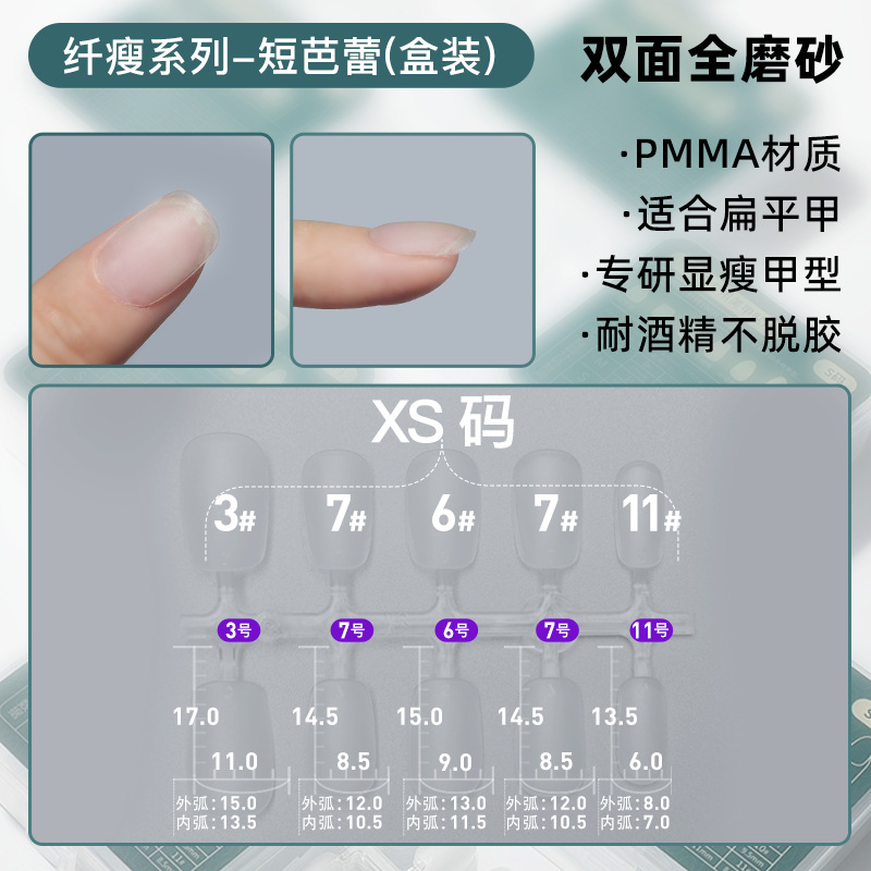 Caja de uñas transparente de alta gama caja de almacenamiento de uñas caja de embalaje caja de uñas de desgaste caja de exhibición de uñas de desgaste hecho a mano al por mayor