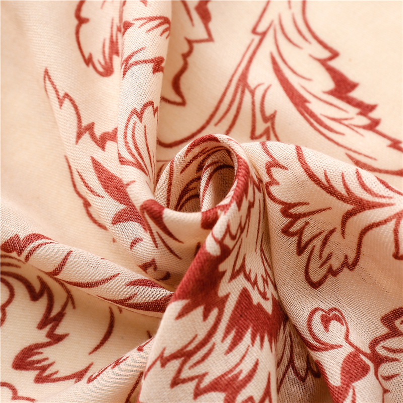 Women's Elegant Flower Polyester Printing Winter Scarves display picture 5