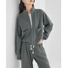 春秋款时尚通勤运动卫衣两件套女2025秋季新款直筒长裤卫衣套装