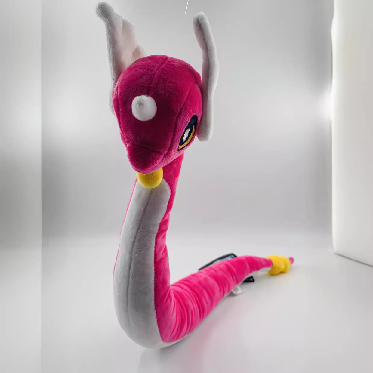 스켈레톤 모양을 가진 68CM 큰 외계인 핑크 척 드래곤 미니 드래곤 진화 봉제 인형