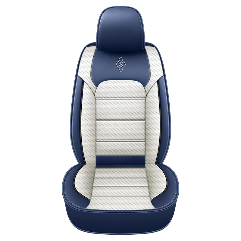 Nappa Leather Breathable – Universal Seat cushion, seat cover - blue