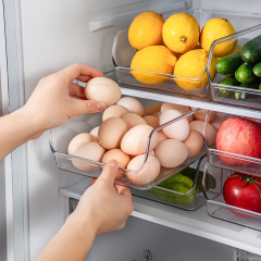 冷蔵庫収納ボックス、食品グレードの鮮度保持ボックス、家庭用キッチン冷凍卵、野菜、果物収納用透明収納ボックス
