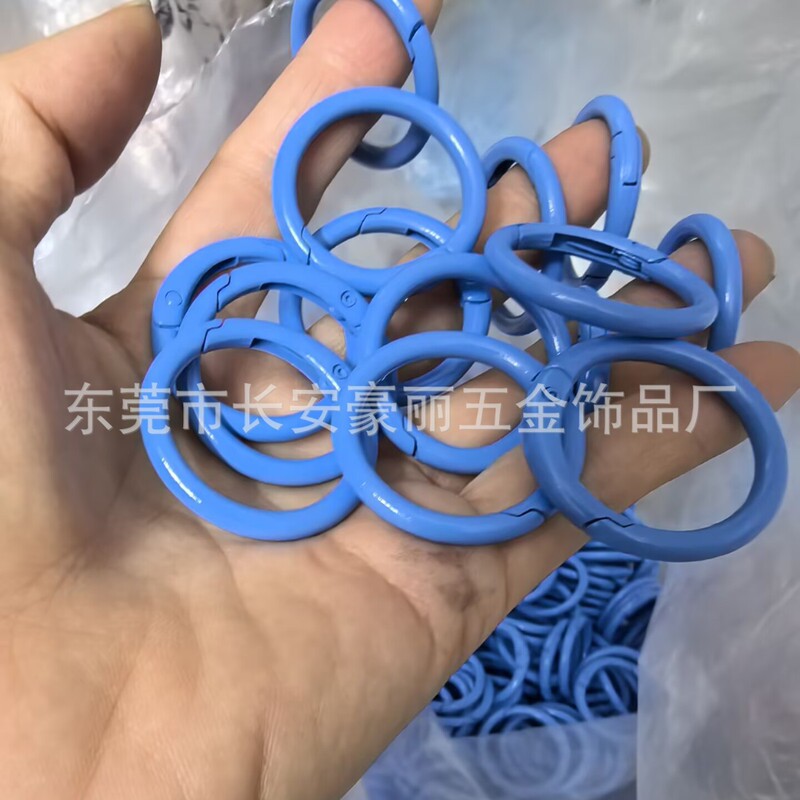 Labubu マカロン 33 ミリメートルスプリングバックル diy ジュエリー内径 25 ミリメートルオープンサークル 1.0inch カラースプリングサークル|undefined