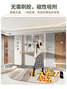 3d立体直播间背景墙壁纸磁力抖音淘宝网红主播高级感壁布磁吸墙布-阿里巴巴