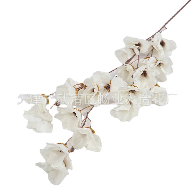 Flores artificiales blancas al por mayor para bodas, decoraciones de flores falsas, accesorios para techos de hoteles, flores artificiales blancas para celebraciones de bodas en salones de boda. image 6