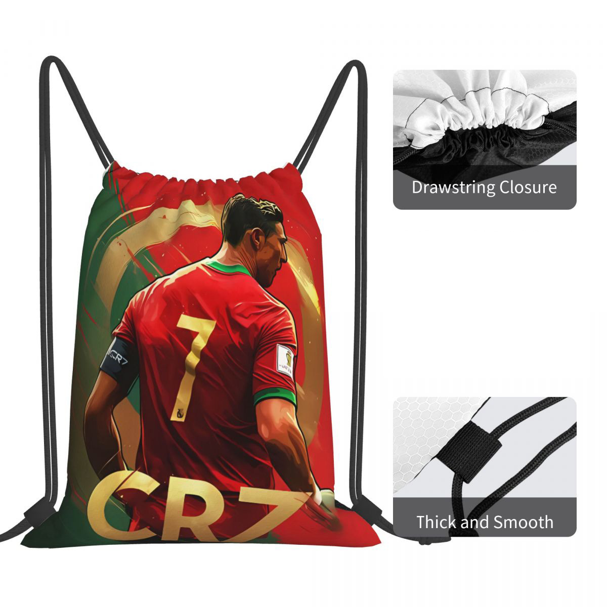 Transfronterizos Amazon Drawstring Bracket Mochila deportiva de maratón bolsa de ejercicios al aire libre impresa ligera Drawstring Bracket image 5