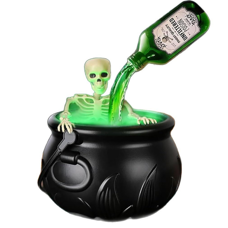 万圣节日礼品火焰巫婆桶Halloween Decorations Indoor|undefined