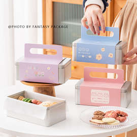 2025天地盖曲奇饼干包装铁盒可可脆片糖果盒雪花酥盒铁罐盒新年