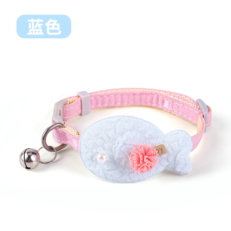 Collar para mascotas con campana, collar para mascotas de pez pequeño, collar para gatos, lindo y de alto valor, fabricante de baberos para gatos ajustables