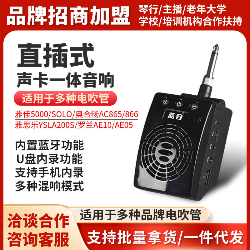Blue Sound Plug-in Speaker Bluetooth Monitoring Q8 Live Broadcast Electric Blowpipe Internal Recording Huami Roland Reverb Instrument Audio Mini Blue Sound Plug-in Speaker Bluetooth Monitoring Q8 Live Broadcast Electric Blowpipe Internal Recording Huami Roland Reverb Instrument Audio Mini