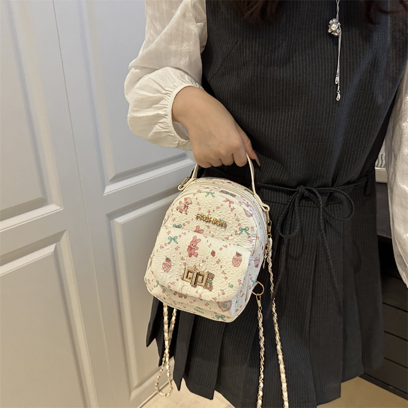 Borsa a tracolla con catena chic da donna con ciondolo zaino_voghion.com