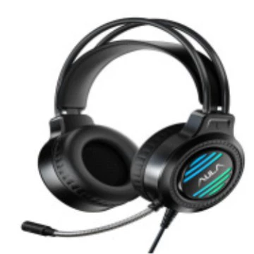 Наушники-курицы AULA Wolf Spider S606B с креплением на голову для киберспорта, 7.1 Bass, проводные, настольные, для прослушивания и защиты звука