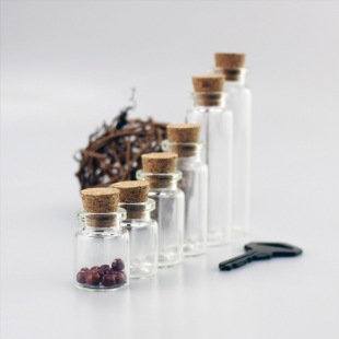 100 Small Cork Glass Bottles Transparent Class Wish Bottles Wishing Star Bottles Dream Bottles Small Empty Bottle Containers
