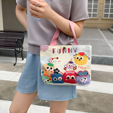 私人印刷logo手拎水桶包结婚伴手礼提包小众礼物帆布袋喜糖包装袋