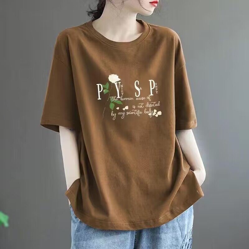 브라운[PYSP 플라워]x퓨어 코튼