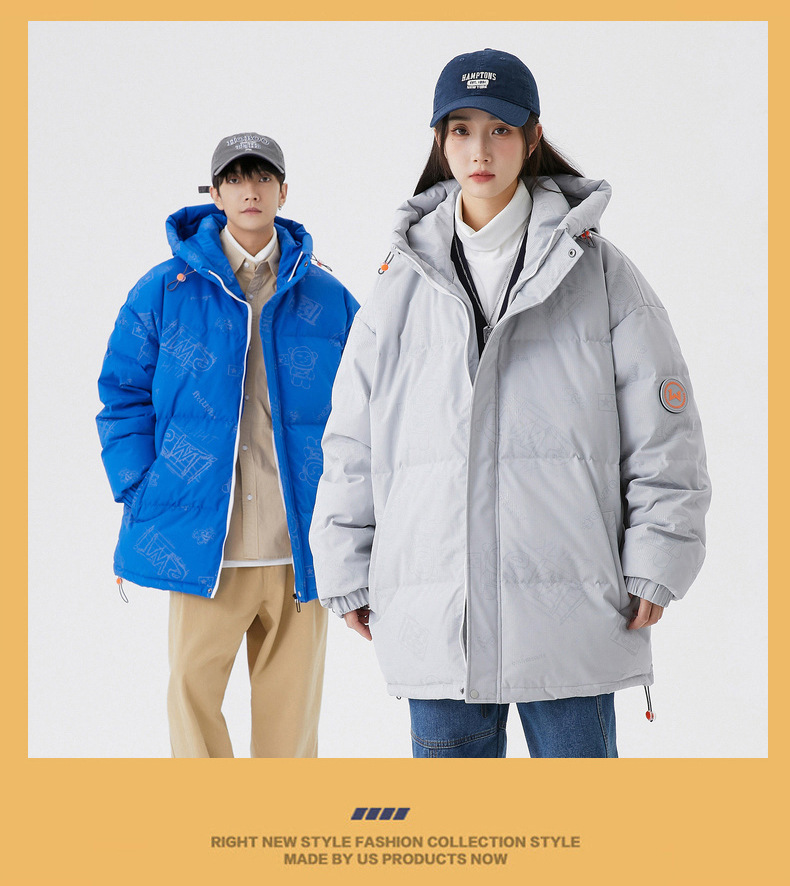 Men's Puffer Jacket Winter Coat For Couples Duck Down Warm_voghion.com