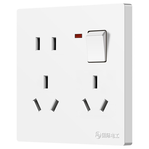 International electrician's one-open eight-hole socket wall six-hole four-hole ten-hole socket panel 6-hole 2-hole 4-hole 6-hole 10-hole