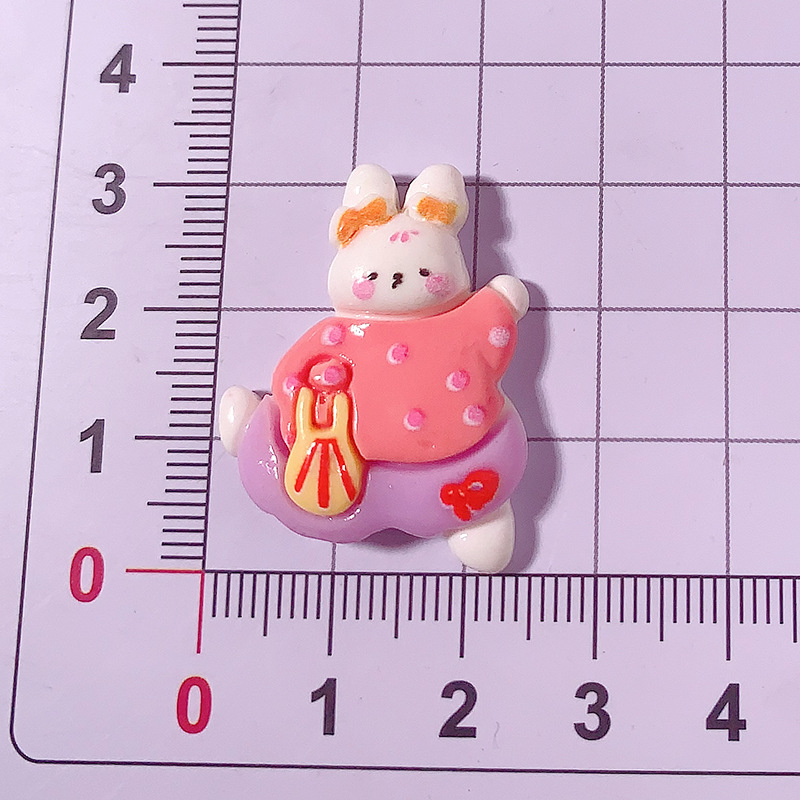 Nueva excursión de primavera conejo bricolaje accesorios de resina pegamento crema para teléfonos móviles accesorios para el cabello colgantes agujeros hebilla de zapatos materiales hechos a mano