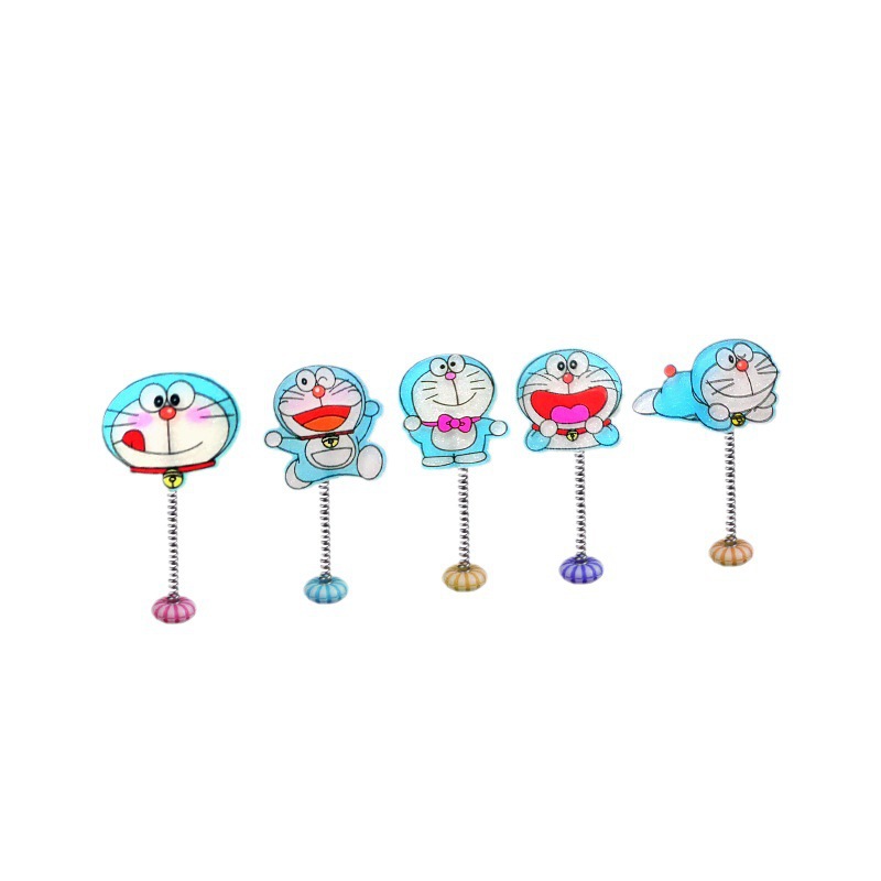 [Diversión infantil] Cute Doraemon dibujos animados adornos de coche sacudiendo la cabeza accesorios de coche Doraemon Dingdong Blue Fat