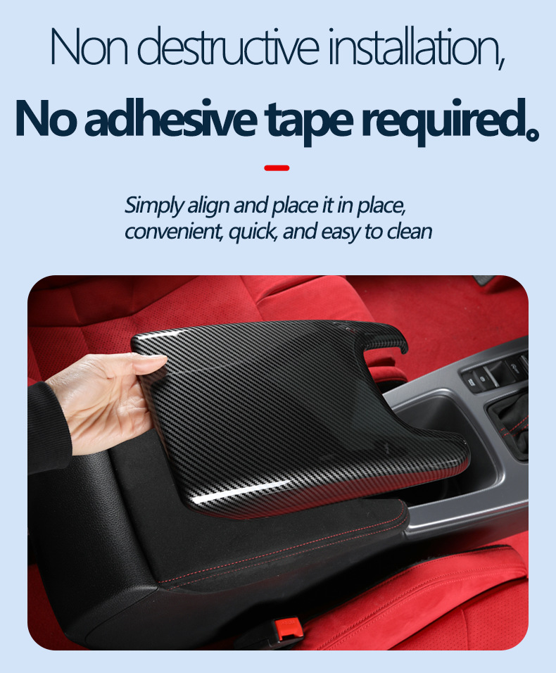 New Hand Guard for Eleventh Generation Civic Armrest Box Panel Carbon Fiber Central Decoration Central Control Gear Interior Modification