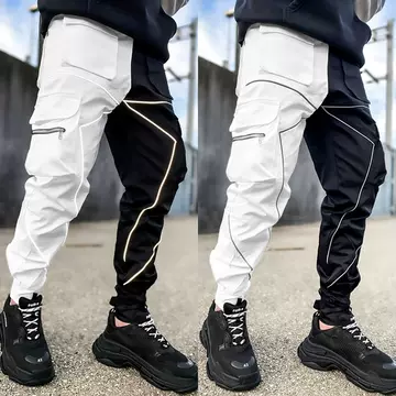 Foreign trade work pants in spring and autumn Men's European and American fashion brand loose straight leg sports trousers Multi pocket fashion leggings - ShopShipShake