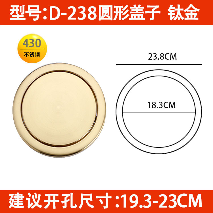 Encimera empotrada cubierta basculante basura puede Flip cubierta de acero inoxidable cubierta basculante cocina lavabo herramientas cubierta oculta