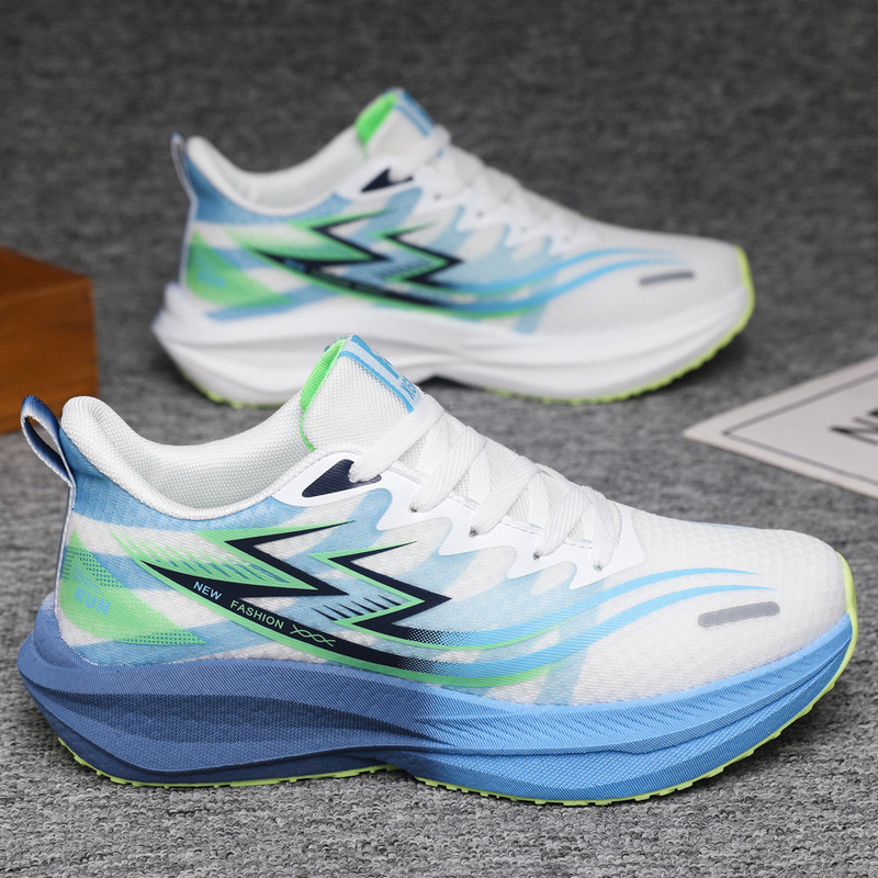 2025 New Cold Sticky Fashion Real Explosion Big Bottom Running Shoes Lightweight Breathable Candy Color Student Soft Bottom Couple