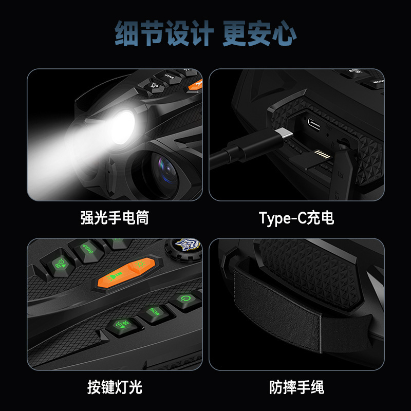 336新品4寸IPS大屏4K超清双筒红外数码夜视仪源头现货批发一件代|undefined