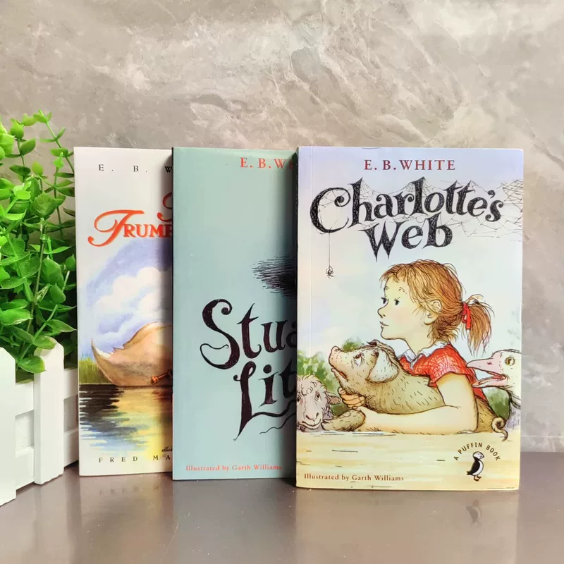 Белый 3 Английская версия «Уильям Т.Чарльот» EB EB EB Charlotte+Mouse Boy+Blow Swan