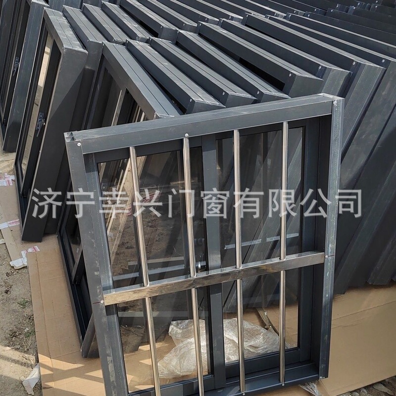 铝合金窗户农村自建房不锈钢防盗窗活动板房推拉窗乡下厨房一体窗|undefined