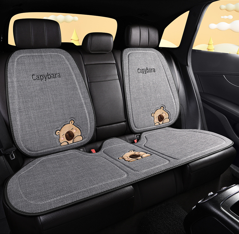 Car Cushion Chun Ma Four Seasons Universal Comfortable Breathable Cute Carto Card Pibala Bundle-Free Non-Slip Cushion