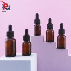 厂家供应新款30ml茶色日系精油瓶包材棕色滴管精华液玻璃精油瓶
