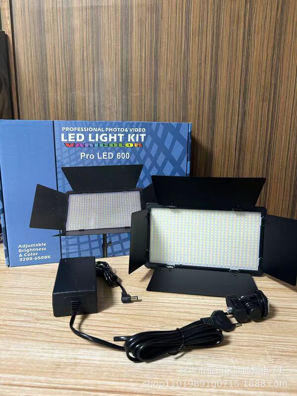 LED600 カメラライト会議室ライブビデオ撮影ライト LED800 ポータブル屋外撮影ライト LED 補助光|undefined