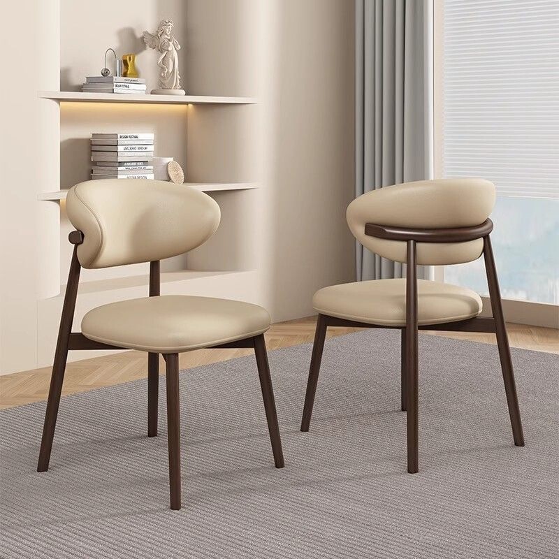 Nordic-style minimalist dining chairs, suitable for home use, bedrooms, and as makeup chairs; modern, light luxury upholstered chairs for meetings and discussions; hotel and restaurant backrest chairs Nordic-style minimalist dining chairs, suitable for home use, bedrooms, and as makeup chairs; modern, light luxury upholstered chairs for meetings and discussions; hotel and restaurant backrest chairs