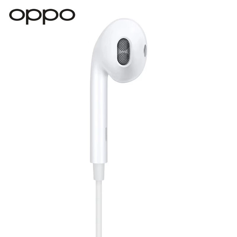 Оригинальные наушники OPPO, совместимы с мобильным телефоном, 3,5 мм, проводное управление