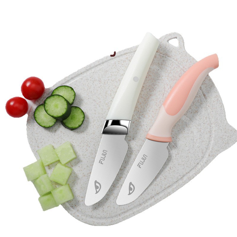 Cuchillo de frutas para niños cuchillo de corte manual cuchillo de cocina suplemento conjunto de tabla de corte para educación temprana jardín de infantes